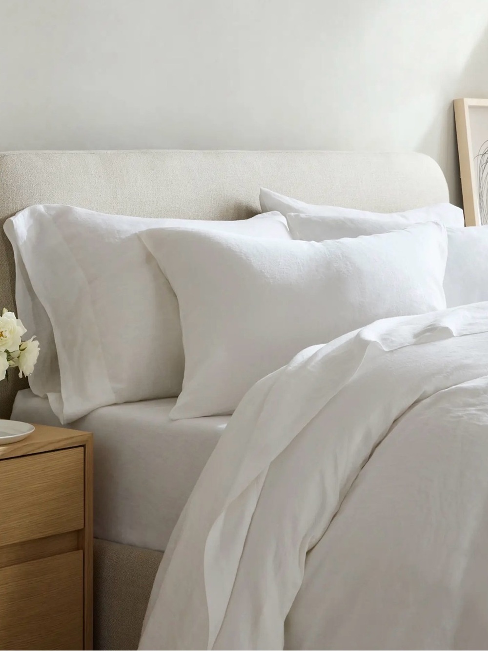 European Linen Duvet Set - Full/Queen - Retail $194 - Picture 4 of 7